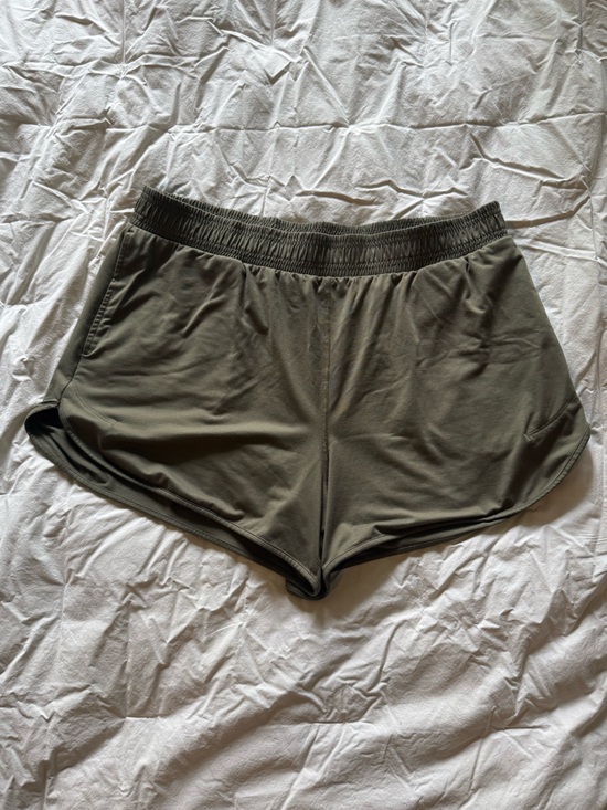 all in motion Pants - all in motion Olive Green Active Shorts with Logo